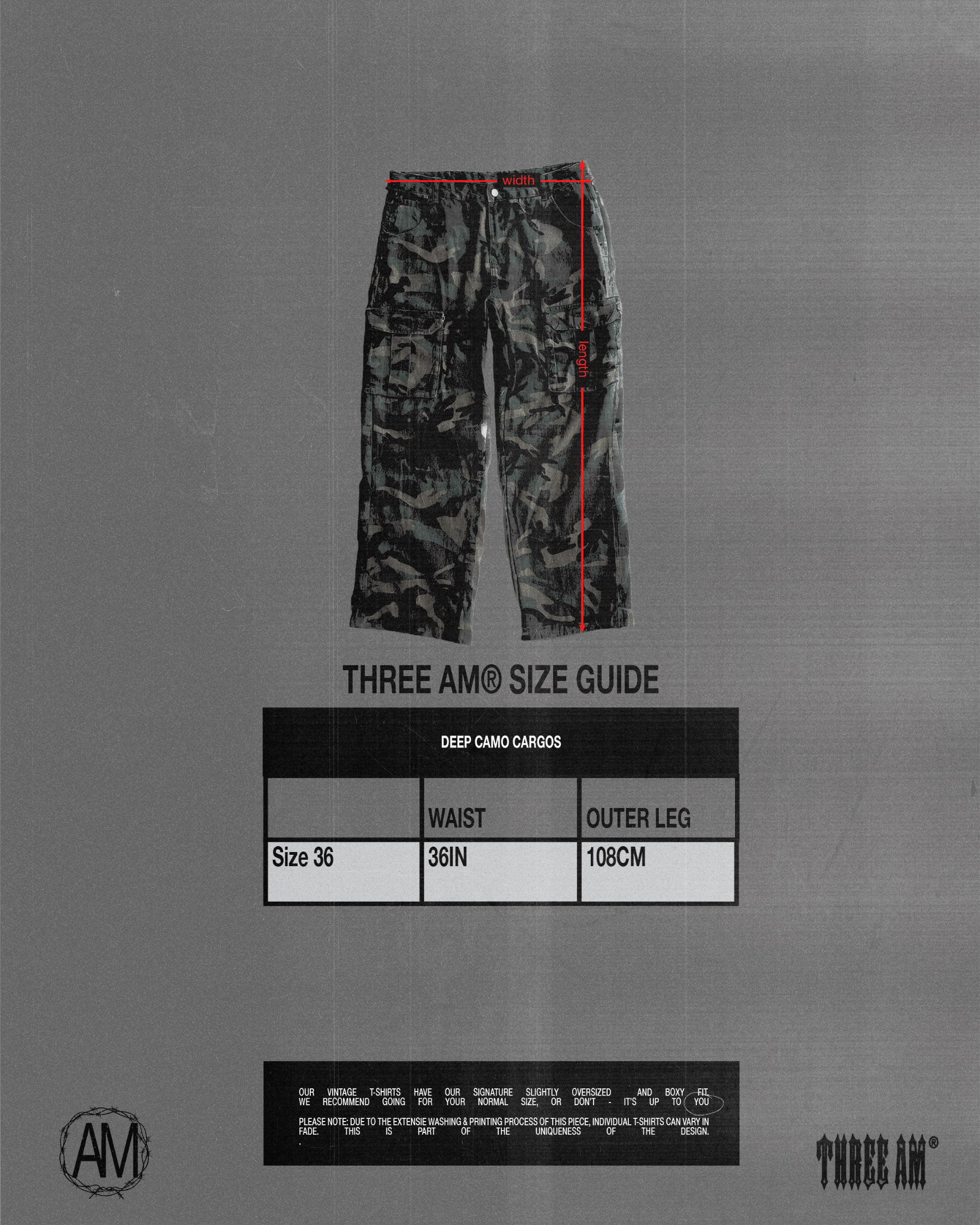 AFTER MIDNIGHT JEANS - DEEP CAMO (one - of - one) - THREE AM® Store