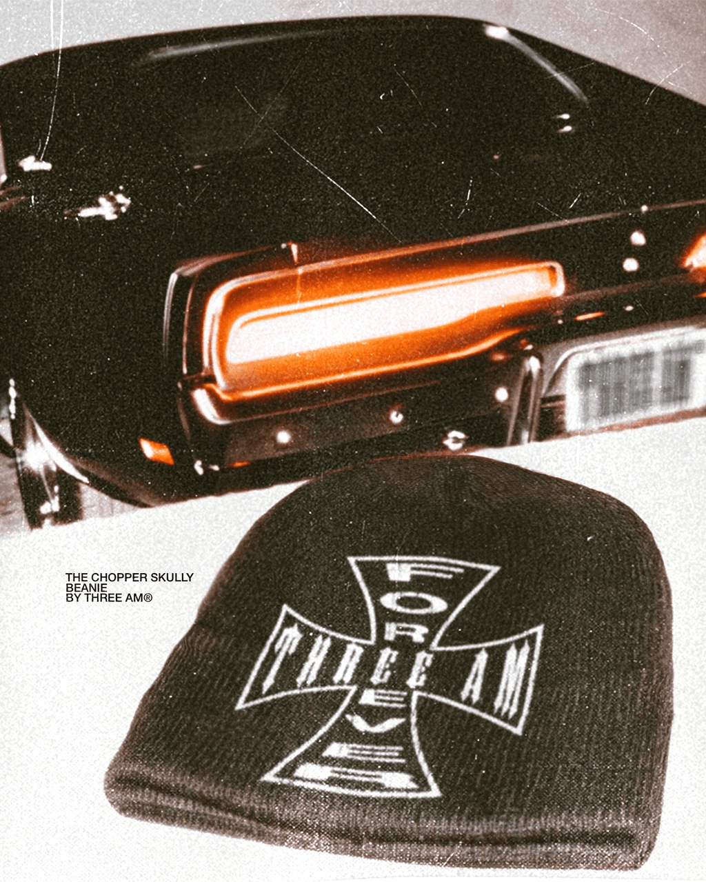 CHOPPER SKULLY BEANIE - THREE AM® Store