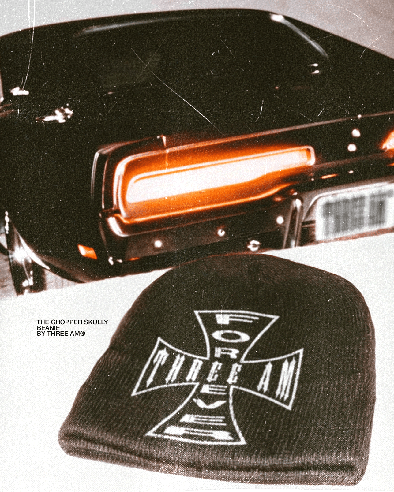 CHOPPER SKULLY BEANIE - THREE AM® Store