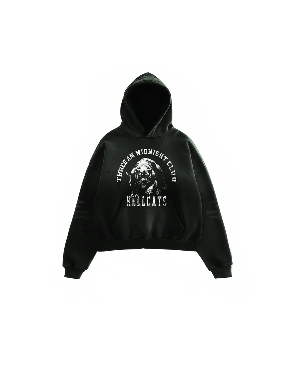 HELLCAT HOODIE - Sunfaded Green - THREE AM® Store
